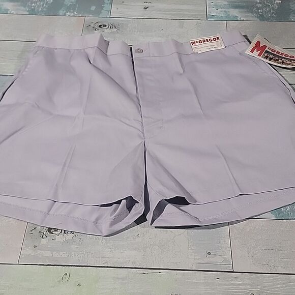 MCGREGOR Vintage Single Stitch size XL Mens Light Gray Elastic Back Blend Shorts - Picture 1 of 8